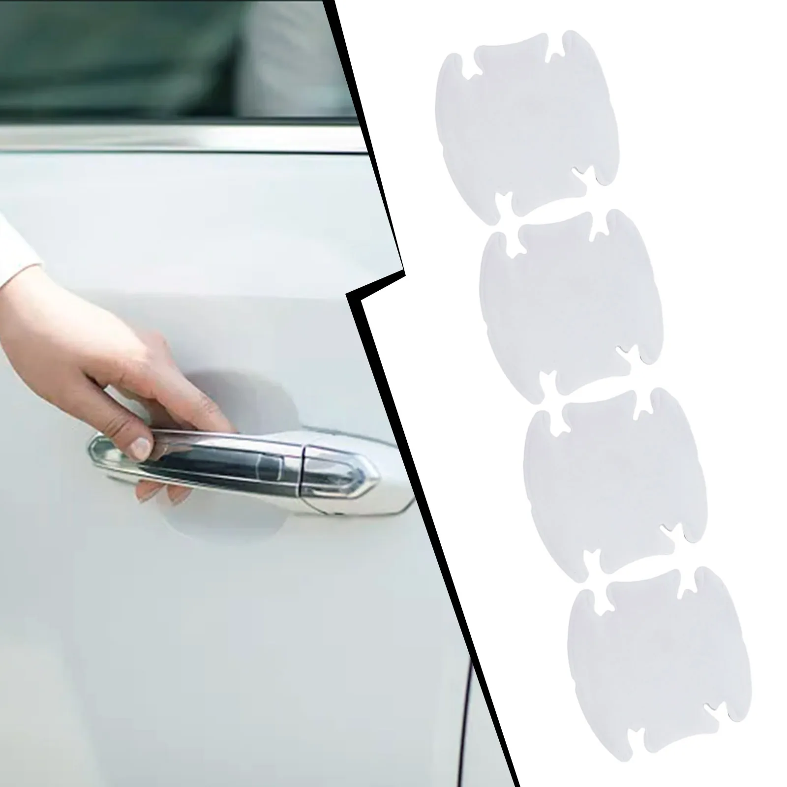 

4x Car Door Handle Invisible Protector Film Scratch Decal Car Sticker Universal Stickers Transparent Car Styling
