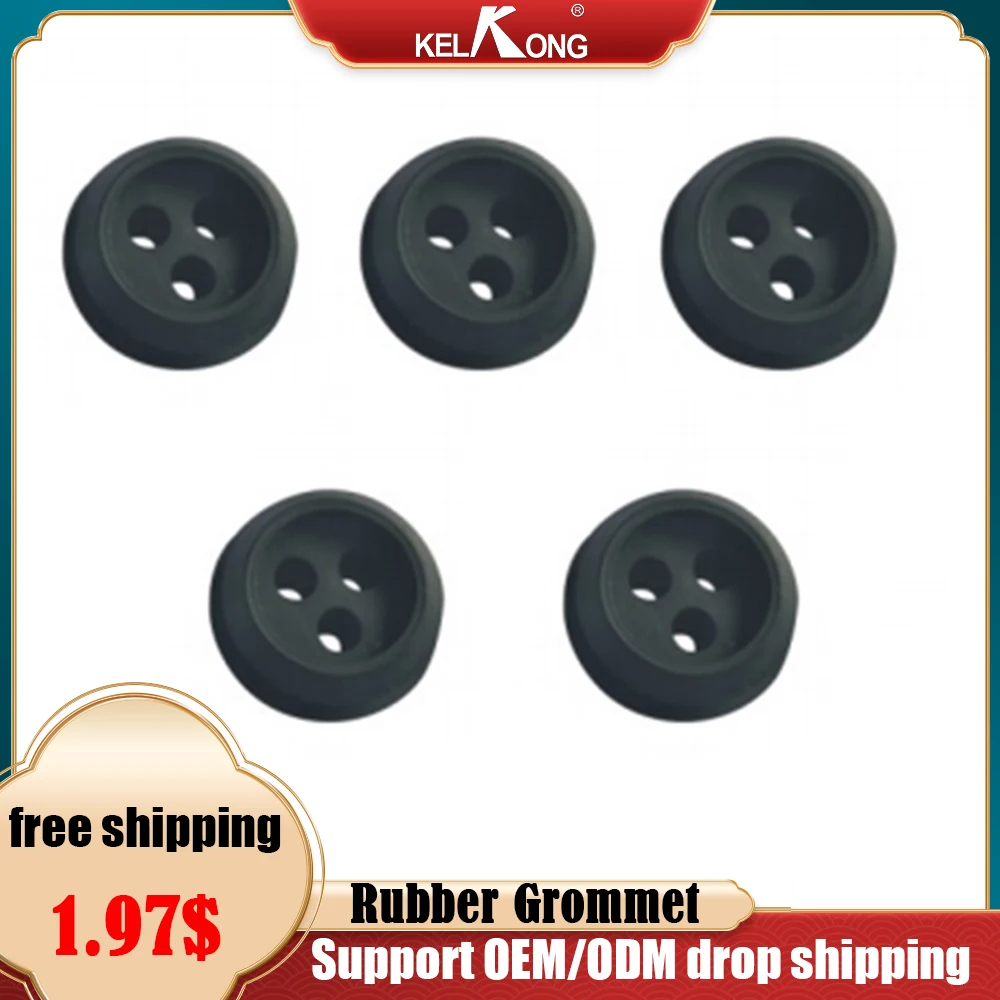 

KELKONG 5PCS 3 Hole 20mm Rubber Grommet For String Craftsman Trimmer Lawn mower Chainsaw Blowers Brush Cutter Fuel Tank