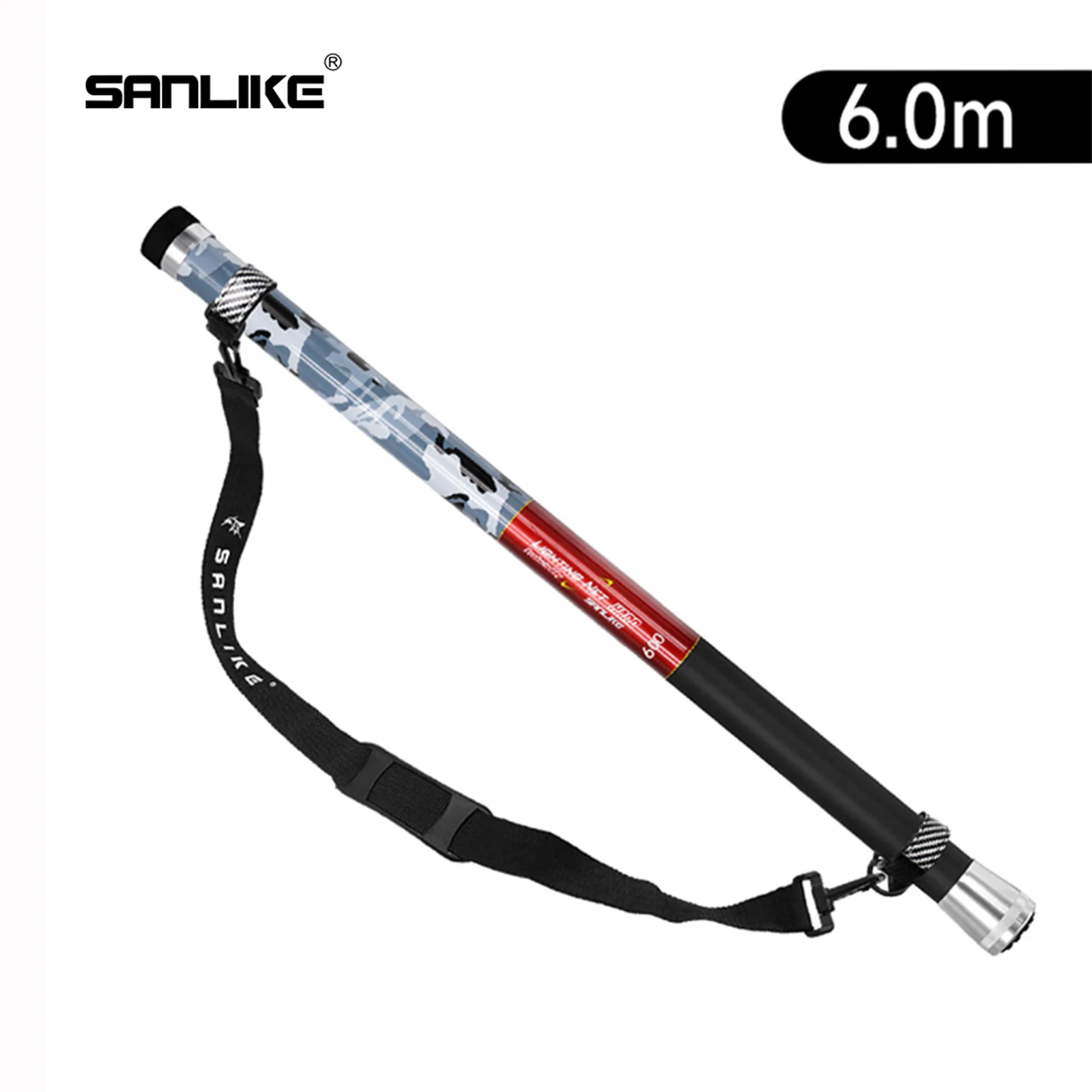 

SANLIKE 5/6m Fishing Landing Net Telescopic Carbon Pole Portable Retractable Long Handle Rod Fishing tool Accessories