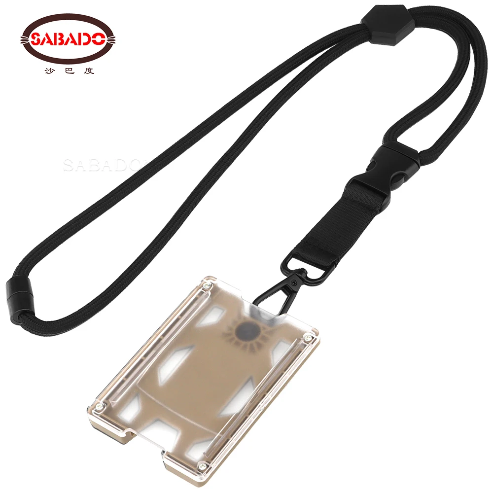 Outdoor T4 Badge Holder ID Card Holder Wallet Durable 4 Cards Slot Around Neck Lanyard With Metal Clip For Backpack Pocket ABS
Outdoor T4 Badge Holder ID Card Holder Wallet Durable 4 Cards Slot Around Neck Lanyard With Metal Clip For Backpack Pocket ABS