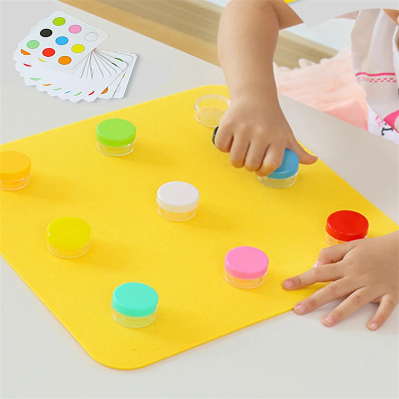 

Montessori Sensory Board Color Mathching Game Montessori Material Sensory Busy Board Accessories Learning Games For Kids C64W