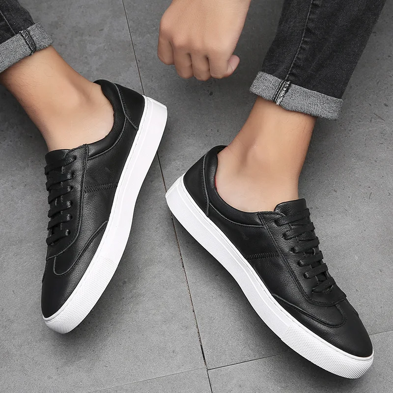 Genuine Leather Mens Sneakers Lace Up Men Casual Shoes Spring Autumn Skateboard Shoes Luxury Brand Vulcanize Shoes Lightweight
Genuine Leather Mens Sneakers Lace Up Men Casual Shoes Spring Autumn Skateboard Shoes Luxury Brand Vulcanize Shoes Lightweight