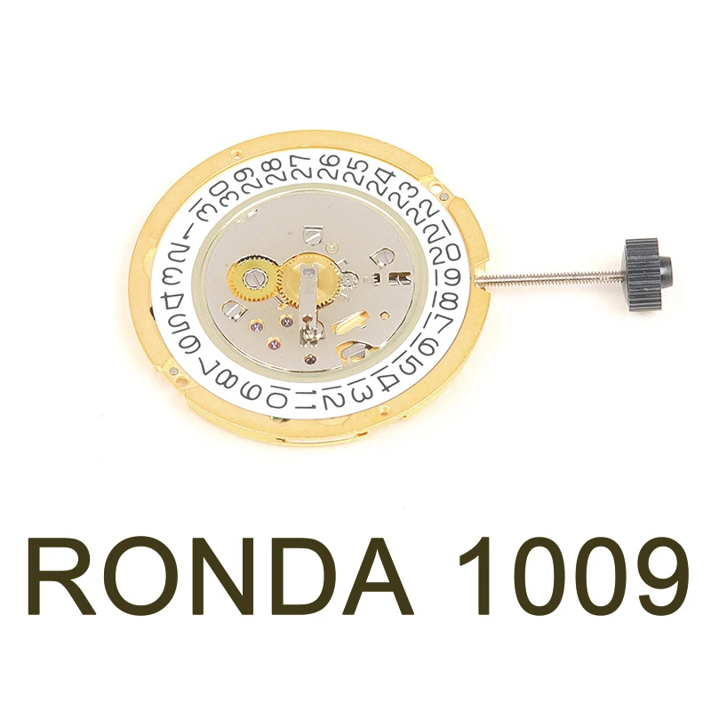 Suitable for RONDA 1009 watches movement two and a half hand 3 o'clock calendar quartz movement watch accessories
Suitable for RONDA 1009 watches movement two and a half hand 3 o'clock calendar quartz movement watch accessories