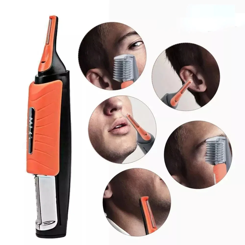

Precision Micro Eyebrow Ear Nose Trimmer Removal Clipper Shaver Personal Face Care Hair Trimer With LED Ligh