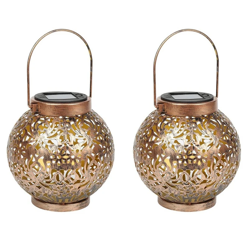 2 Pack Metal Solar Lights Solar Lantern Warm White IP55 Waterproof Hanging Garden Decoration
2 Pack Metal Solar Lights Solar Lantern Warm White IP55 Waterproof Hanging Garden Decoration