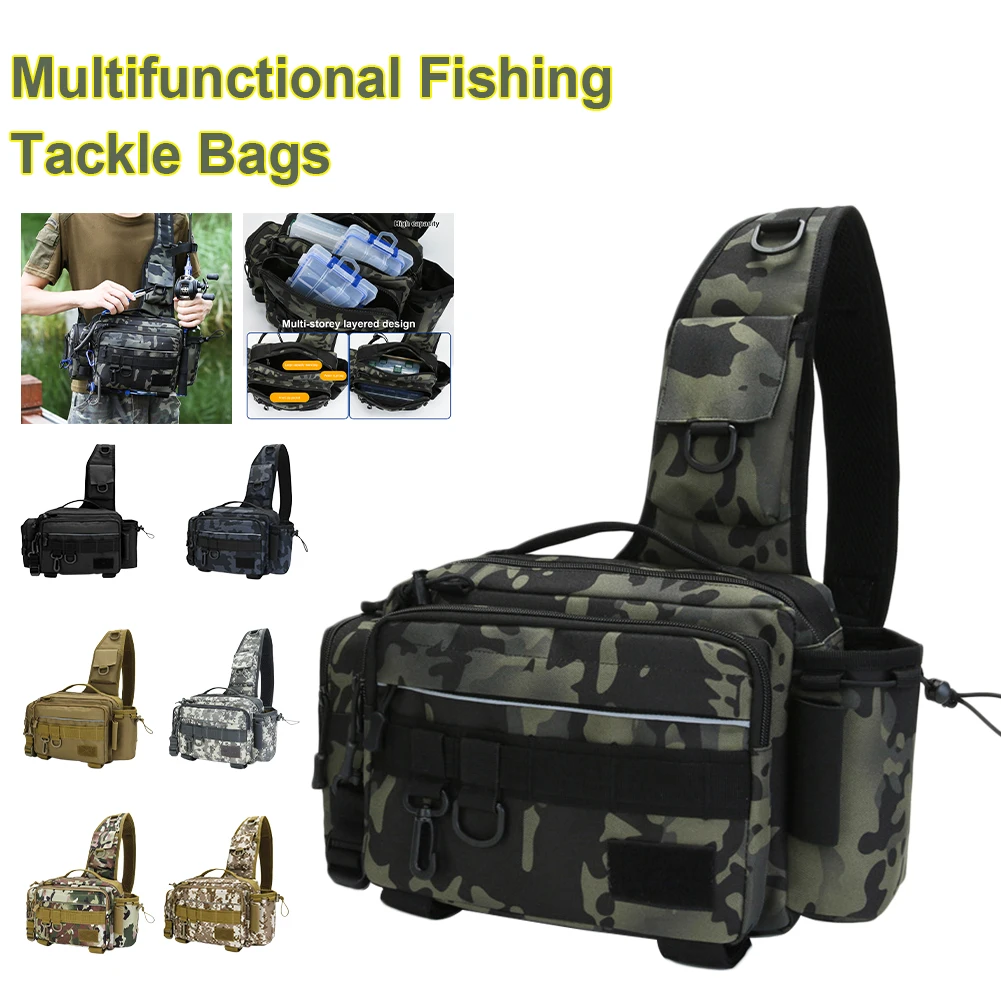 Multifunction Fishing Tackle Bag Portable Fishing Tackle Storage Bag Waist Bag with Detachable Waistband for Fish Hiking Camping
Multifunction Fishing Tackle Bag Portable Fishing Tackle Storage Bag Waist Bag with Detachable Waistband for Fish Hiking Camping