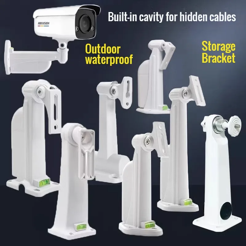 

CCTV Camera Universal Bracket with Built-in cavity for hidden cables Wall Ceiling Mount Aluminum Alloy Plastic Bullet Gun Camera