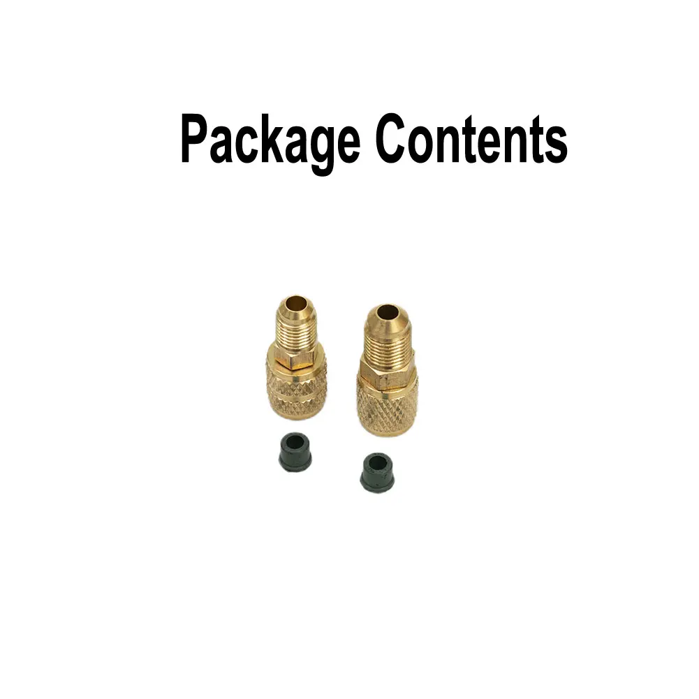 HVAC Tools Refrigerant Adapter 1/4\\\" 5/16\\\" Anti-aging HVAC Gauges 1/4\" 2Pcs Set 5/16\" Brass For R410 R32 R22
HVAC Tools Refrigerant Adapter 1/4\\\" 5/16\\\" Anti-aging HVAC Gauges 1/4\" 2Pcs Set 5/16\" Brass For R410 R32 R22