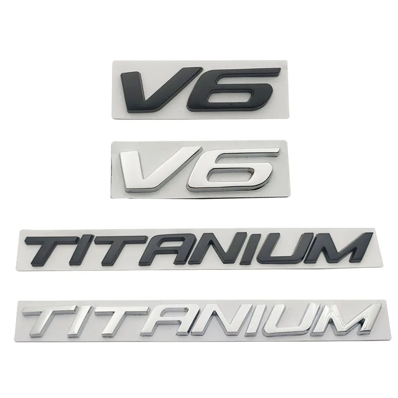 3D Metal TITANIUM V6 Car Fender Trunk Rear Emblem Badge Decal Sticker For Ford Escape Kuga Mondeo Ecosport Fiesta Focus 2 3
3D Metal TITANIUM V6 Car Fender Trunk Rear Emblem Badge Decal Sticker For Ford Escape Kuga Mondeo Ecosport Fiesta Focus 2 3