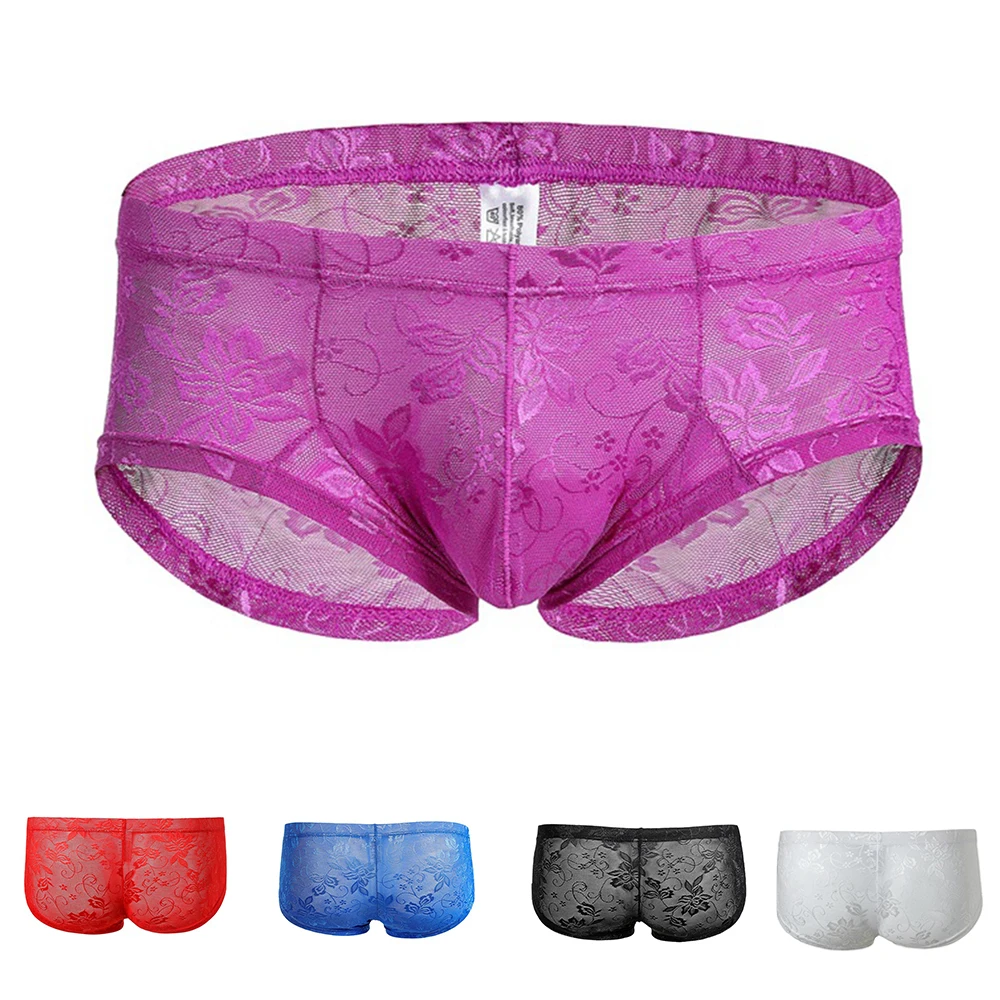 2022 Men Lace Sheer Low Waist Mesh Comfortable Gay Underwear Small Transparent Low Waist Boxer Briefs Underpants Panties
2022 Men Lace Sheer Low Waist Mesh Comfortable Gay Underwear Small Transparent Low Waist Boxer Briefs Underpants Panties