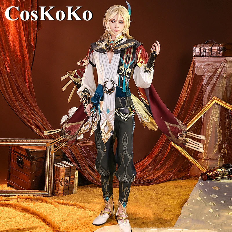 

CosKoKo Kaveh Cosplay Costume Hot Game Genshin Impact Fashion Handsome Battle Uniform Activity Party Role Play Clothing S-3XL