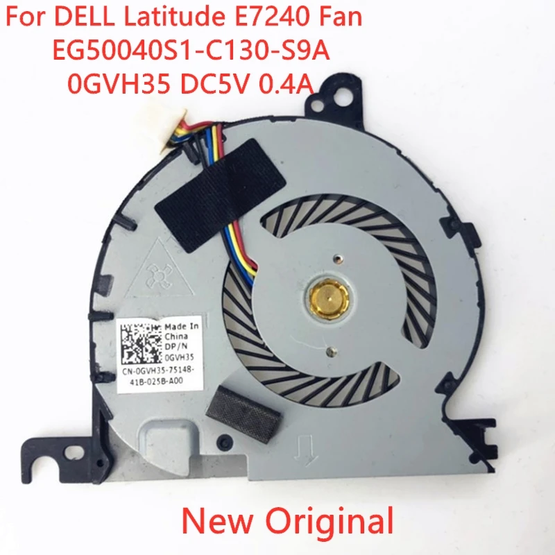 Новый оригинальный вентилятор охлаждения процессора ноутбука DELL Latitude E7240, вентилятор EG50040S1-C130-S9A 0GVH 35 DC28000D6SL DC5V 0.4A
Новый оригинальный вентилятор охлаждения процессора ноутбука DELL Latitude E7240, вентилятор EG50040S1-C130-S9A 0GVH 35 DC28000D6SL DC5V 0.4A