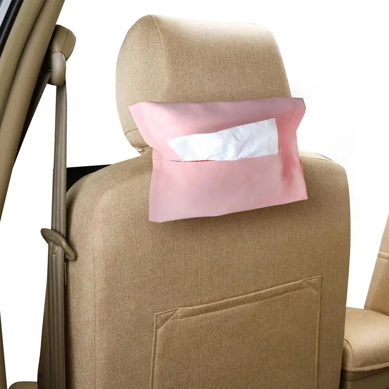 

Car Tissues Holder Sun Visor Napkin Holder Car Visor Napkin Holders Reusable Back Seat Tissue Organizer For Cars Black/