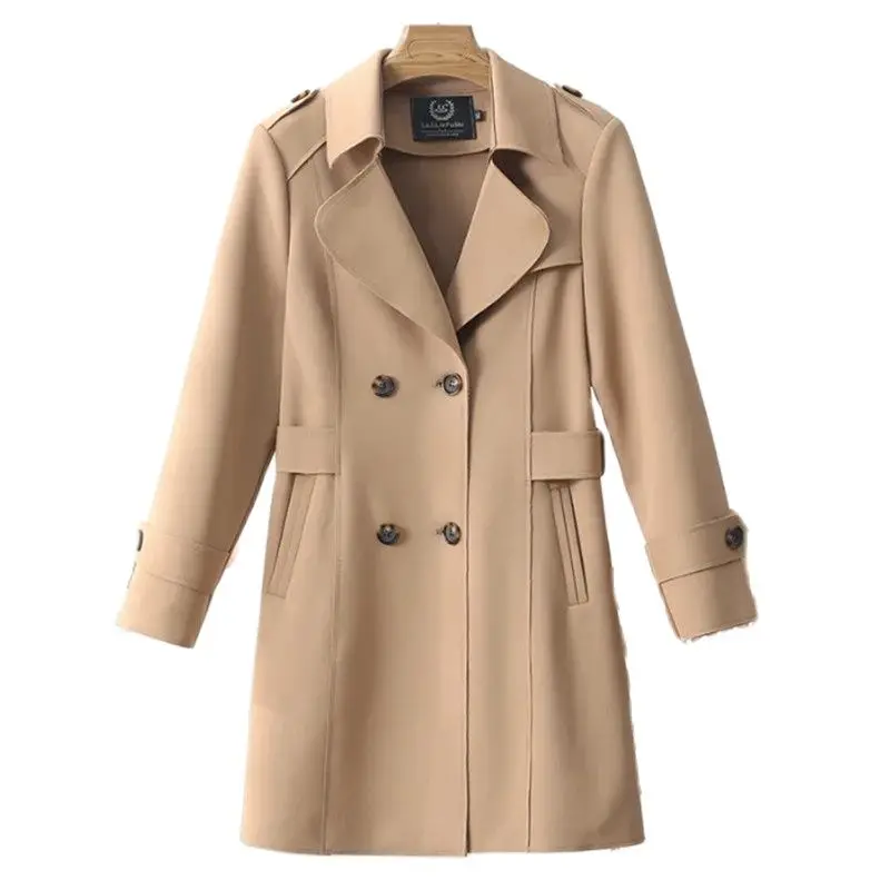Spring Autumn Long Windbreaker Women 2023 New Suit Collar Trench Coat Single-Breasted Overcoat Pure Colour Outerwear Female
Spring Autumn Long Windbreaker Women 2023 New Suit Collar Trench Coat Single-Breasted Overcoat Pure Colour Outerwear Female