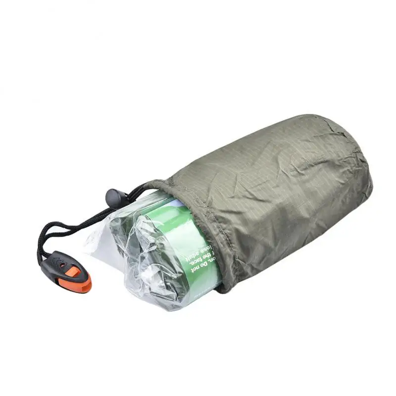 

Emergency Sleeping Bag Emergency First Aid Sleeping Bag PE Aluminum Film Tent For Outdoor Camping and Hiking Sun Protection