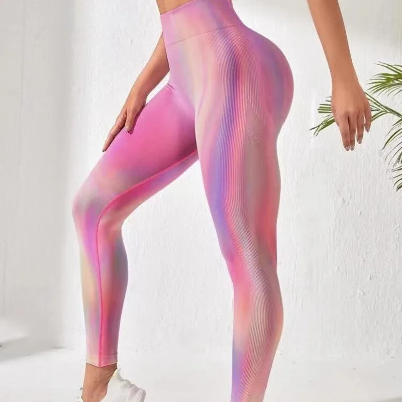 Gradient High Waist Leggings For Women Sexy Gym Yoga Skinny Stretch Sports Tights Athletic Seamless Beautiful Running Pants
Gradient High Waist Leggings For Women Sexy Gym Yoga Skinny Stretch Sports Tights Athletic Seamless Beautiful Running Pants