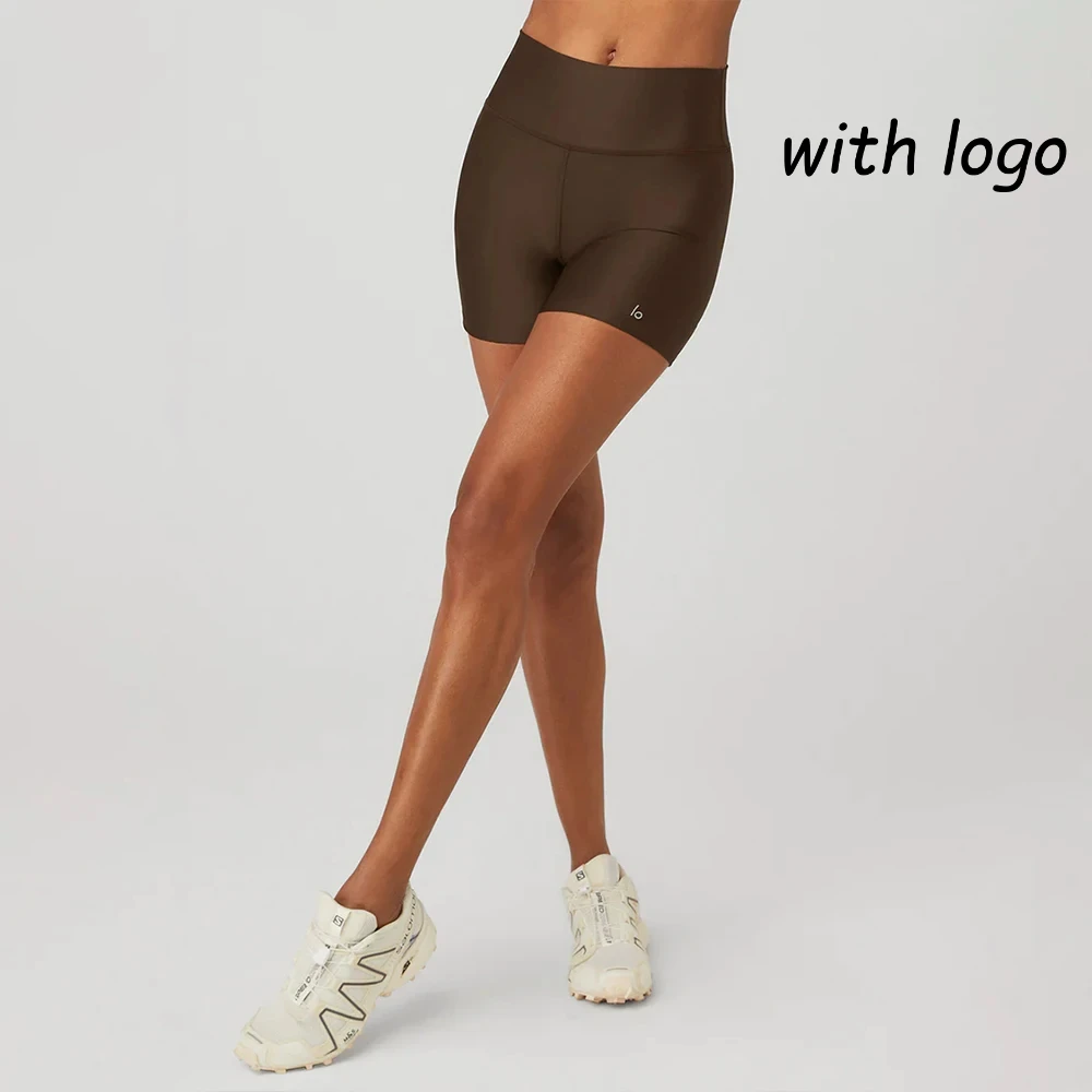 

AL Yoga Shorts Nude Feel High-waisted Hip Lift Tight Appear Thin Yoga Shorts Running Fitness Pants Gym Workout Shorts for Women