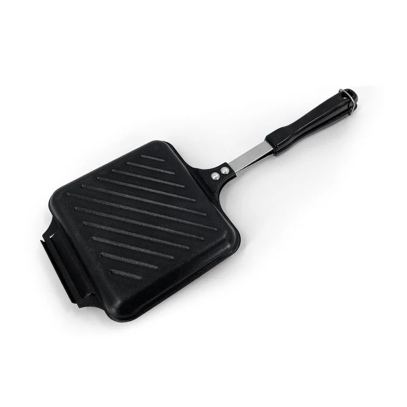 

Sandwich Mold Waffle Easy Clean Kitchen Tool Bread Frying Toast Home Pan Double Plate Side Non-stick Tool Barbecue