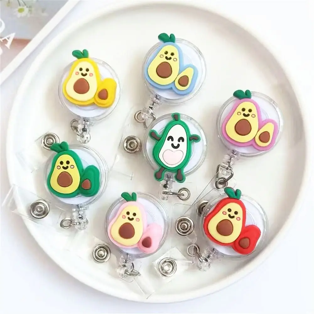 New Cute Silicone Fruits Avocado Retractable Pull Badge Reel ID Lanyard Name Tag Card Badge Holder Reels
New Cute Silicone Fruits Avocado Retractable Pull Badge Reel ID Lanyard Name Tag Card Badge Holder Reels