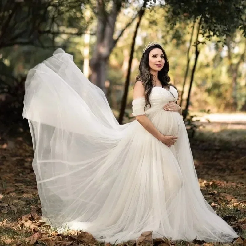 

New Off Shoulder Maternity Dress for Photoshoot Lace Pregnant Dress Long Maxi Dress Maternity Gown Photography Props Photo Shoot