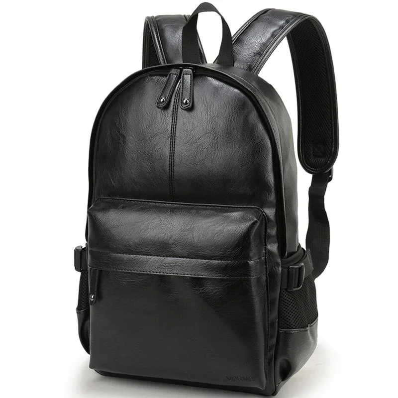 

Рюкзак мужской кожаный водонепроницаемый, брендовый школьный ранец с принтом листьев оранжевого дерева, модная повседневная дорожная сумка для книг