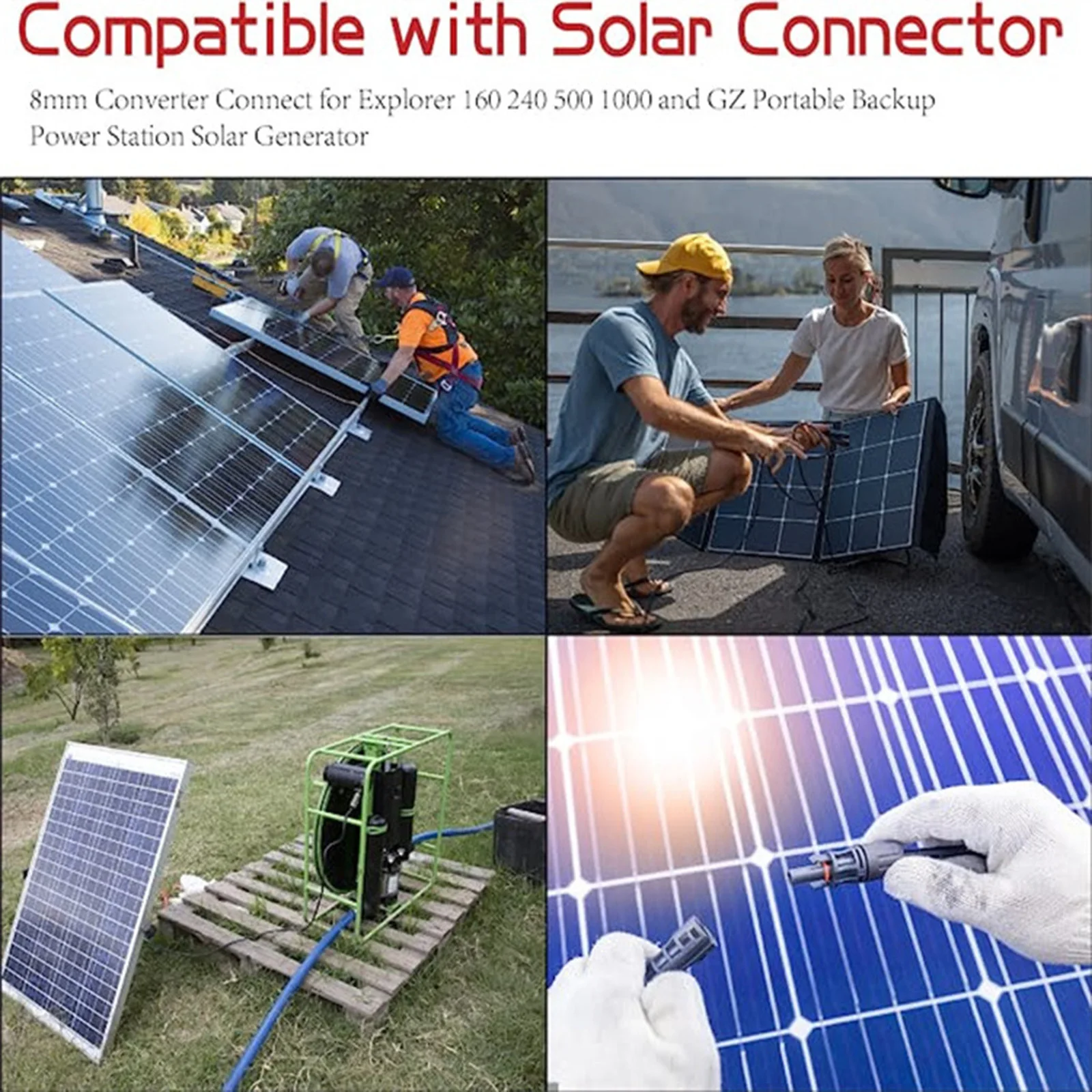 Charging Cable Connecting Cable Accessories Connection Cable Female Replacement Solar Panel Spare Parts Brand New
Charging Cable Connecting Cable Accessories Connection Cable Female Replacement Solar Panel Spare Parts Brand New