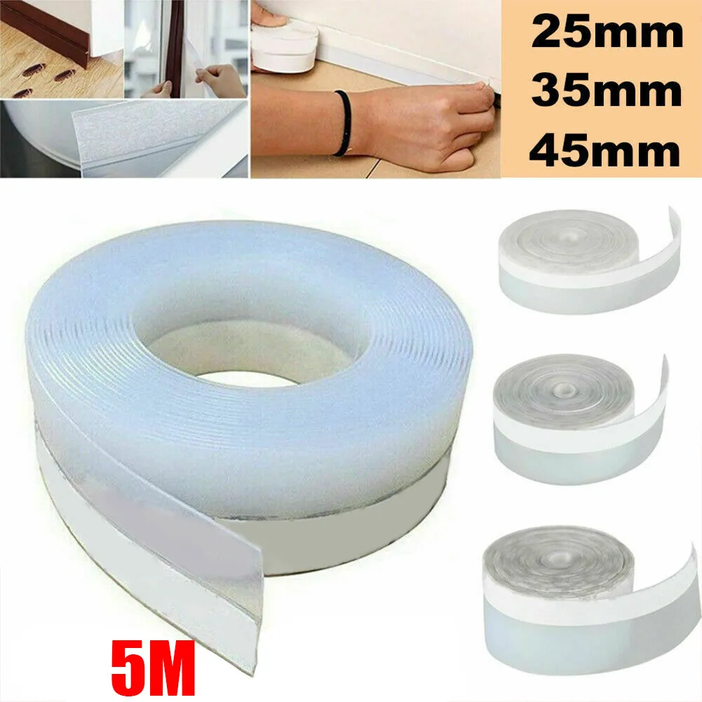 New Door Seal Seal Strip Silicone Soundproof Tape Weather Windproof 1 Roll 5M Casement Draught Excluder Dust-proof
New Door Seal Seal Strip Silicone Soundproof Tape Weather Windproof 1 Roll 5M Casement Draught Excluder Dust-proof
