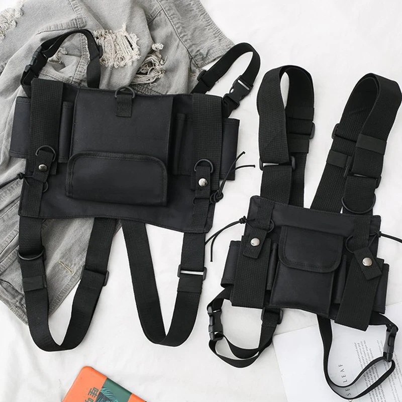 Hot Functional Tactical Chest Bag For Men Fashion Bullet Hip Hop Vest Streetwear Bag Waist Pack Unisex Black Chest Rig Bag
Hot Functional Tactical Chest Bag For Men Fashion Bullet Hip Hop Vest Streetwear Bag Waist Pack Unisex Black Chest Rig Bag