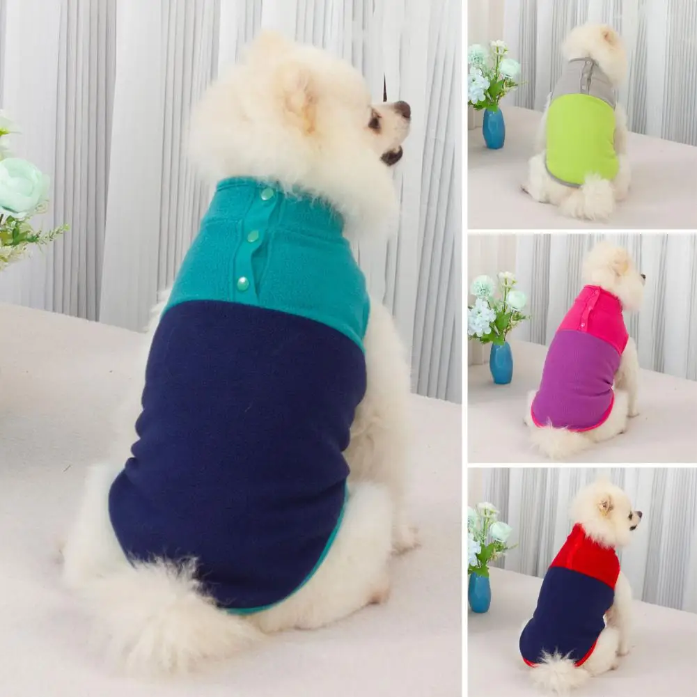 Pet Pullover Stylish Pet Clothes Fleece Button Closing Collar Lapel Pullover Clashing Colours Lightweight Shake Velvet Coat Soft
Pet Pullover Stylish Pet Clothes Fleece Button Closing Collar Lapel Pullover Clashing Colours Lightweight Shake Velvet Coat Soft