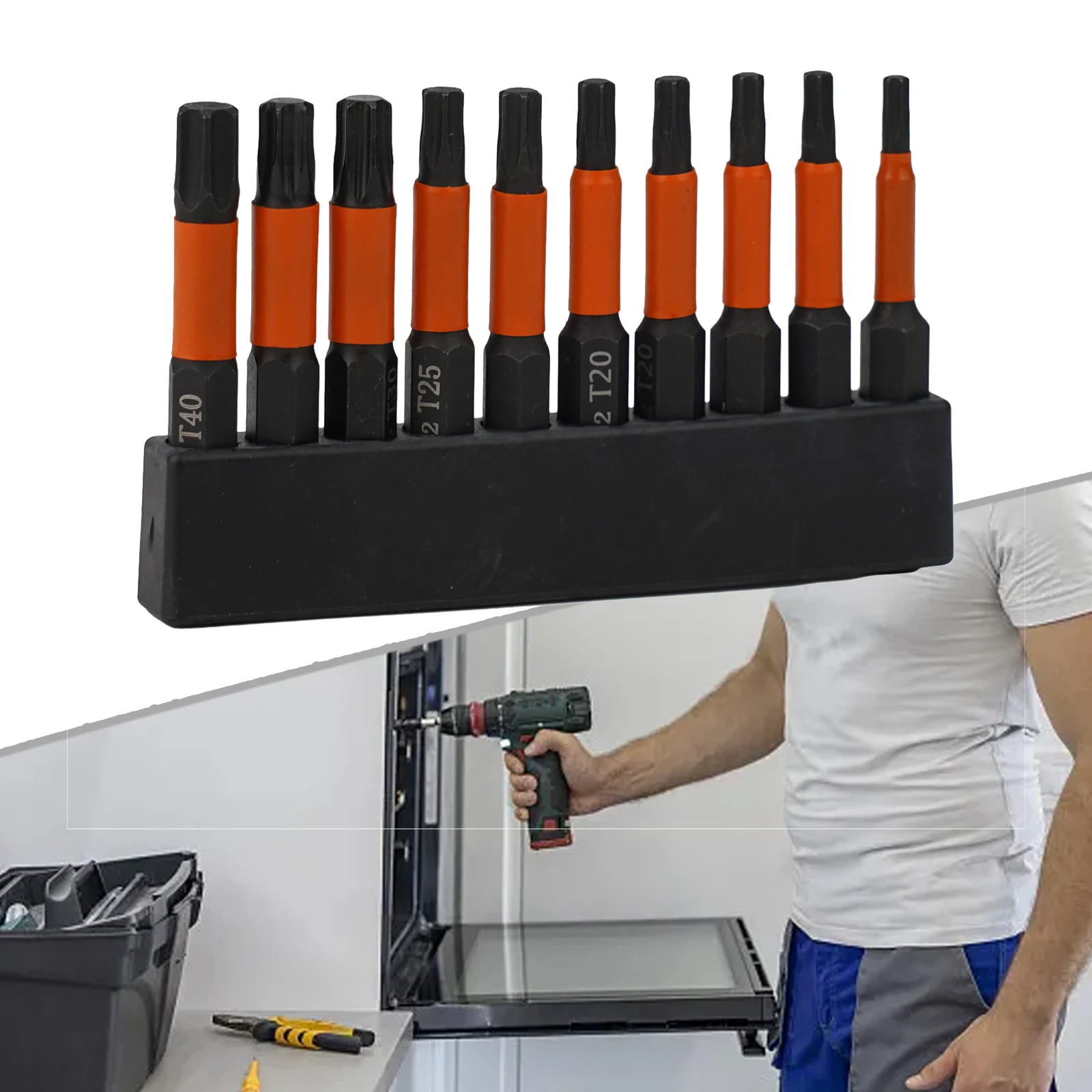 И удобный набор Бит Torx T10 T40 11 шт. с шестигранным хвостовиком 1/4 дюйма, идеально подходит для установки на заводе и обслуживания дома
И удобный набор Бит Torx T10 T40 11 шт. с шестигранным хвостовиком 1/4 дюйма, идеально подходит для установки на заводе и обслуживания дома