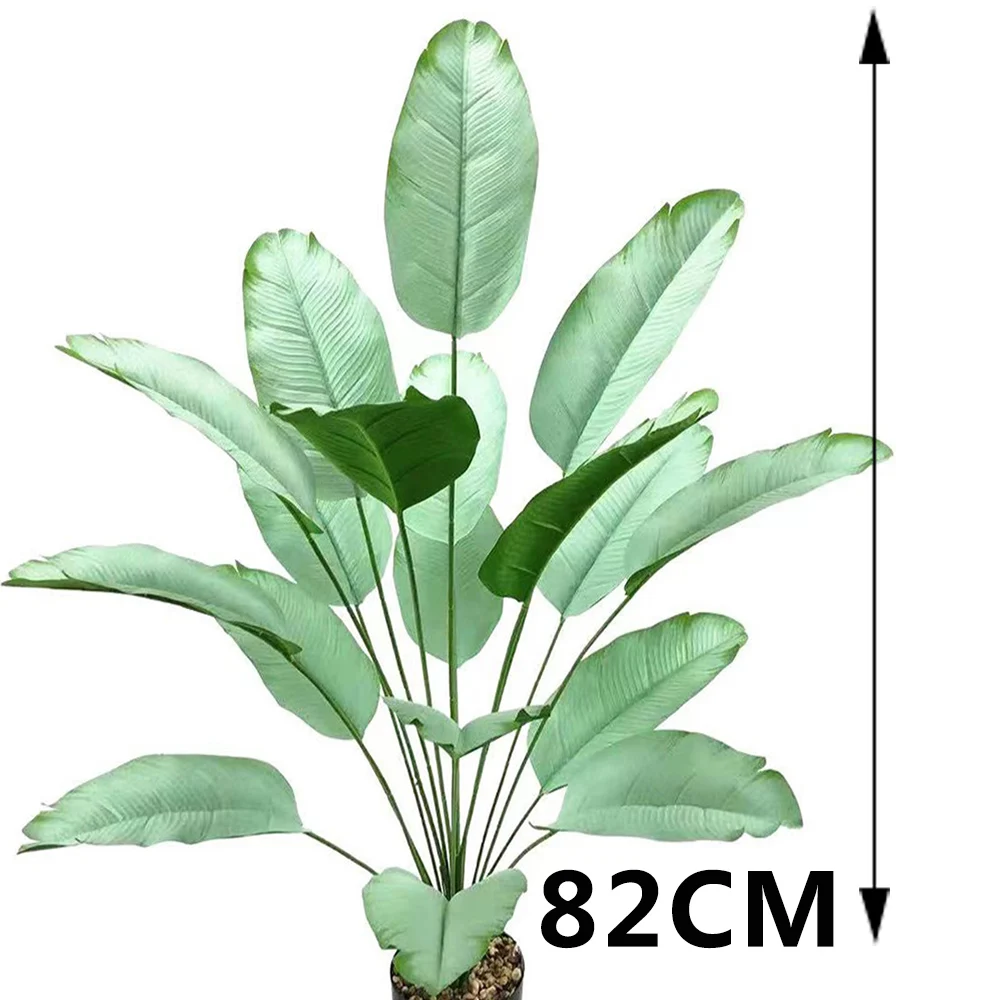 Generic 92cm Tropical Palm Tree Leaves Large Artificial Plants Silk