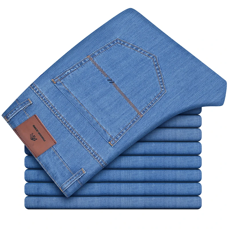 Nice Spring And Summer Pop Men'S Stretch Slim Jeans Classic Fashion Casual Loose Straight Thin Denim Trousers Male Brand Pants
Nice Spring And Summer Pop Men'S Stretch Slim Jeans Classic Fashion Casual Loose Straight Thin Denim Trousers Male Brand Pants