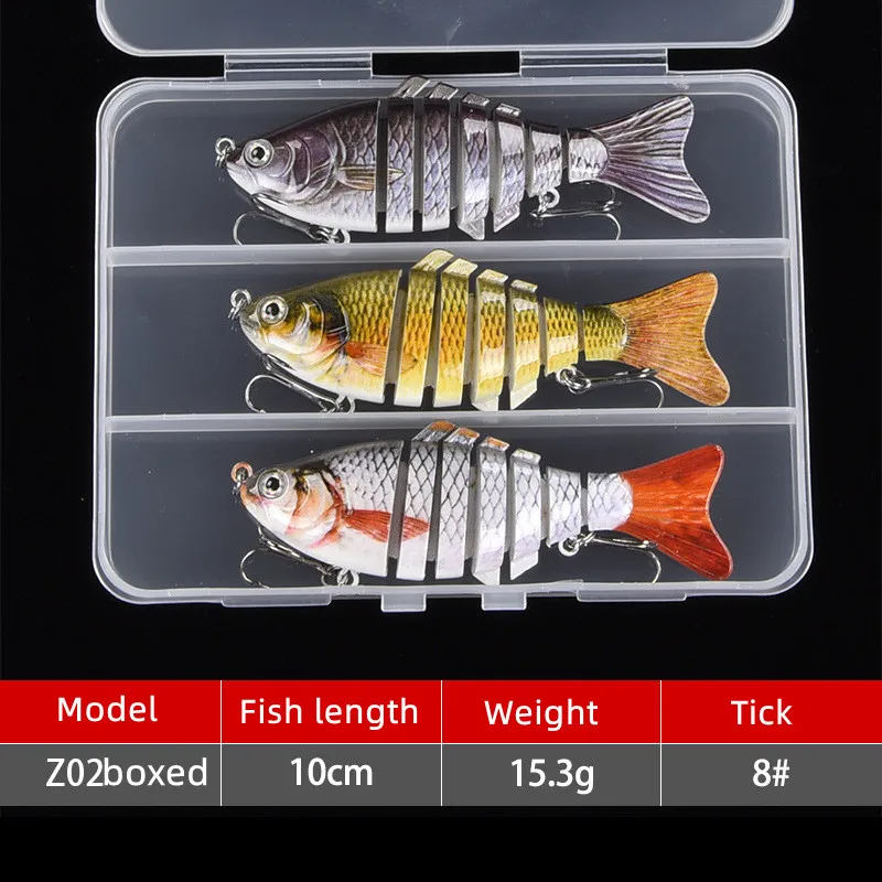 

Fishing wobbler Lifelike 6/7 Segment Swimbait Crankbait Hard Bait Slow 10cm 17g 15g Isca Artificial Lures Fishing Tackle