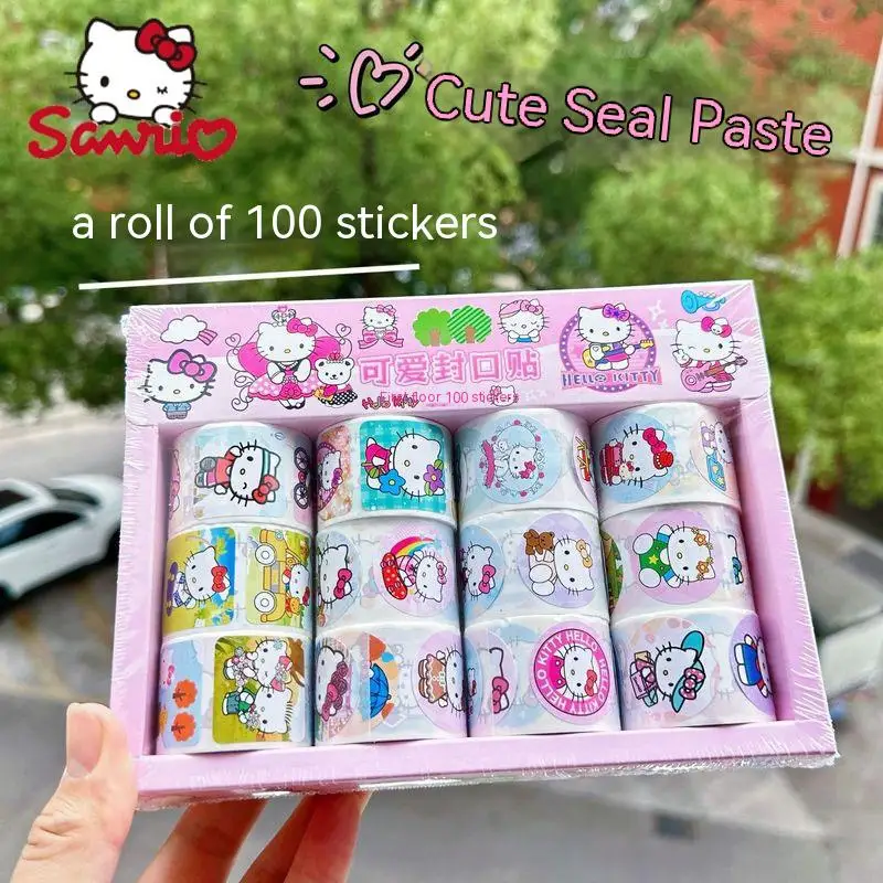 Sanrio 36pcs Sticker Kawaii Hello Kitty Cinnamoroll Boxed High-Value Roll Stickers Hand-Held Decorative Tape Student Stationery
Sanrio 36pcs Sticker Kawaii Hello Kitty Cinnamoroll Boxed High-Value Roll Stickers Hand-Held Decorative Tape Student Stationery