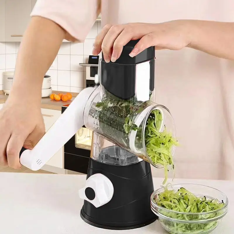 3-in-1 Manual Rotary Cheese Grater for Vegetable Cutter Potato Slicer Multifunctional Vegetable Chopper With 3 replaceable blade
3-in-1 Manual Rotary Cheese Grater for Vegetable Cutter Potato Slicer Multifunctional Vegetable Chopper With 3 replaceable blade