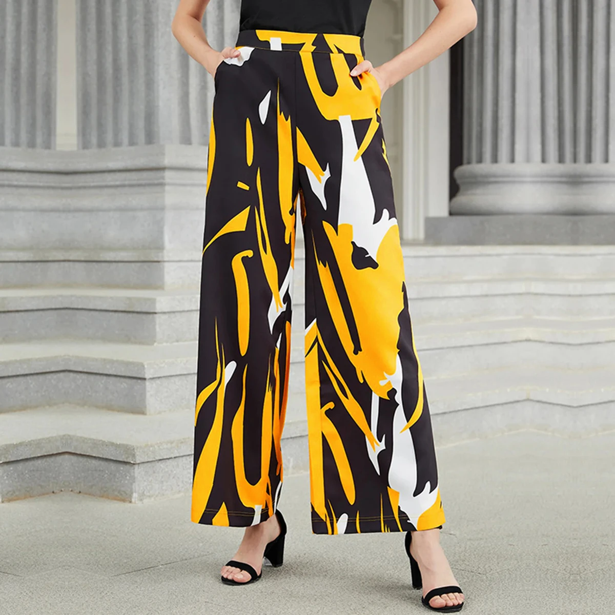 Uoozee 2022 New Summer Urban Female Wide Leg Pants Fashion Casual Printed High-Waisted Trousers For Women
Uoozee 2022 New Summer Urban Female Wide Leg Pants Fashion Casual Printed High-Waisted Trousers For Women