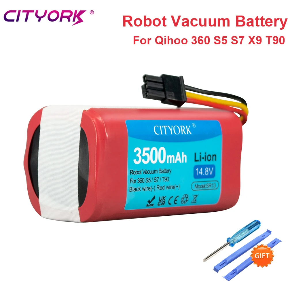 

CITYORK Robot Vacuum Battery Pack For Qihoo 360 S5 S7 S7Pro T90 X9 3500mAh 14.8v Robotic Vacuum Cleaner Replacement Batteries