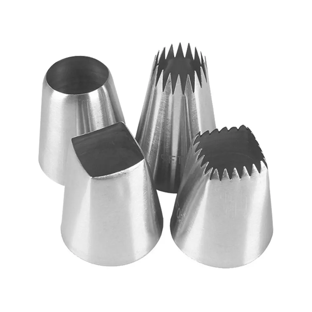 4pcs Baking Tool Set Square Mouth Round Mouth Shaped Decorating Mouth Combination Cake Biscuit Dessert Cream DIY Decoration Tool
4pcs Baking Tool Set Square Mouth Round Mouth Shaped Decorating Mouth Combination Cake Biscuit Dessert Cream DIY Decoration Tool