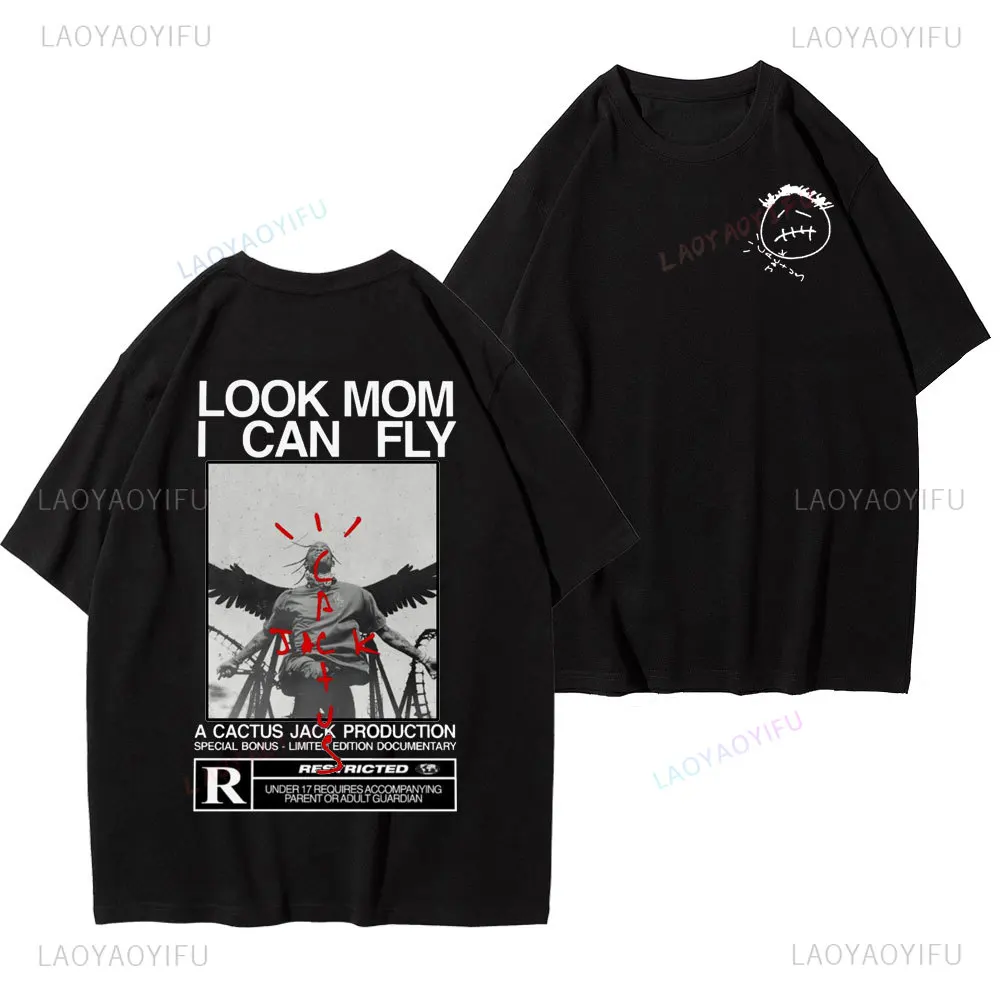 Cactus Jack Printing T-shirt Casual Summer Men Women LOOK MOM I CAN FLY Tee Shirt ASTROWORLD Hip Hop Short Sleeve Cotton Tshirts
Cactus Jack Printing T-shirt Casual Summer Men Women LOOK MOM I CAN FLY Tee Shirt ASTROWORLD Hip Hop Short Sleeve Cotton Tshirts