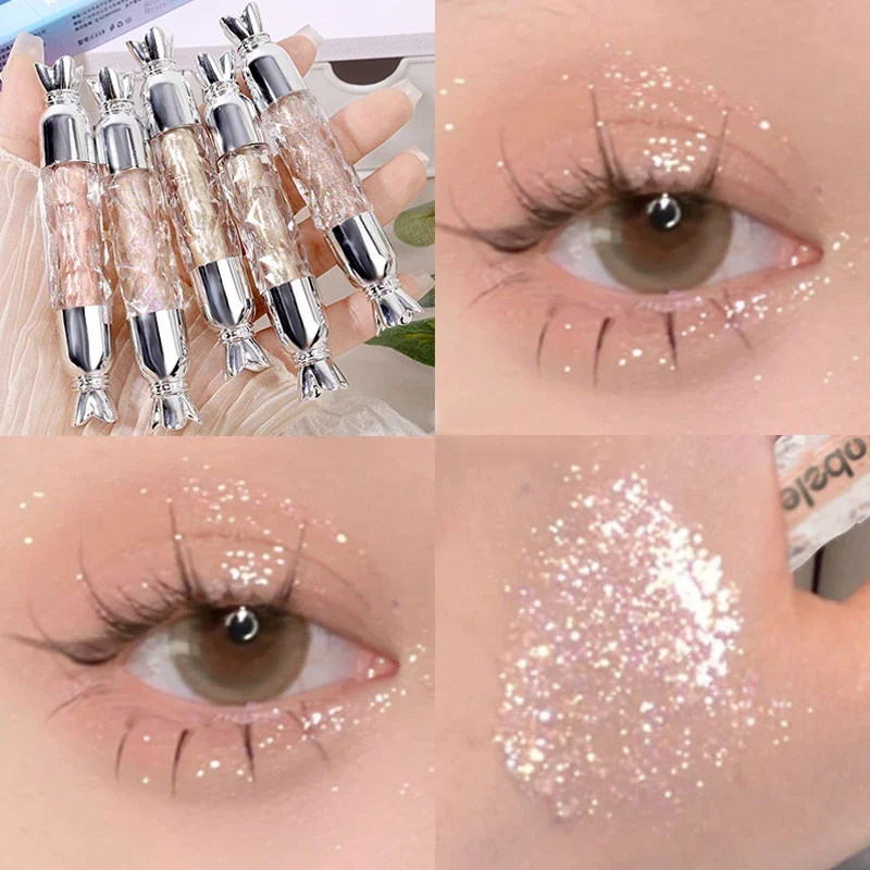 

5 Colors Shimmer Liquid Eyeshadow Diamond Shiny Brighten Lying Silkworm Highlighter Eye Liner Pencil Eyes Makeup Beauty Cosmetic