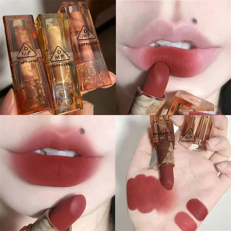 Matte Lipstick Amber Transparent Square Tube Lipstick Waterproof Lip Gloss Long Lasting Non-Stick Cup Lip Tint Korean Cosmetics
Matte Lipstick Amber Transparent Square Tube Lipstick Waterproof Lip Gloss Long Lasting Non-Stick Cup Lip Tint Korean Cosmetics