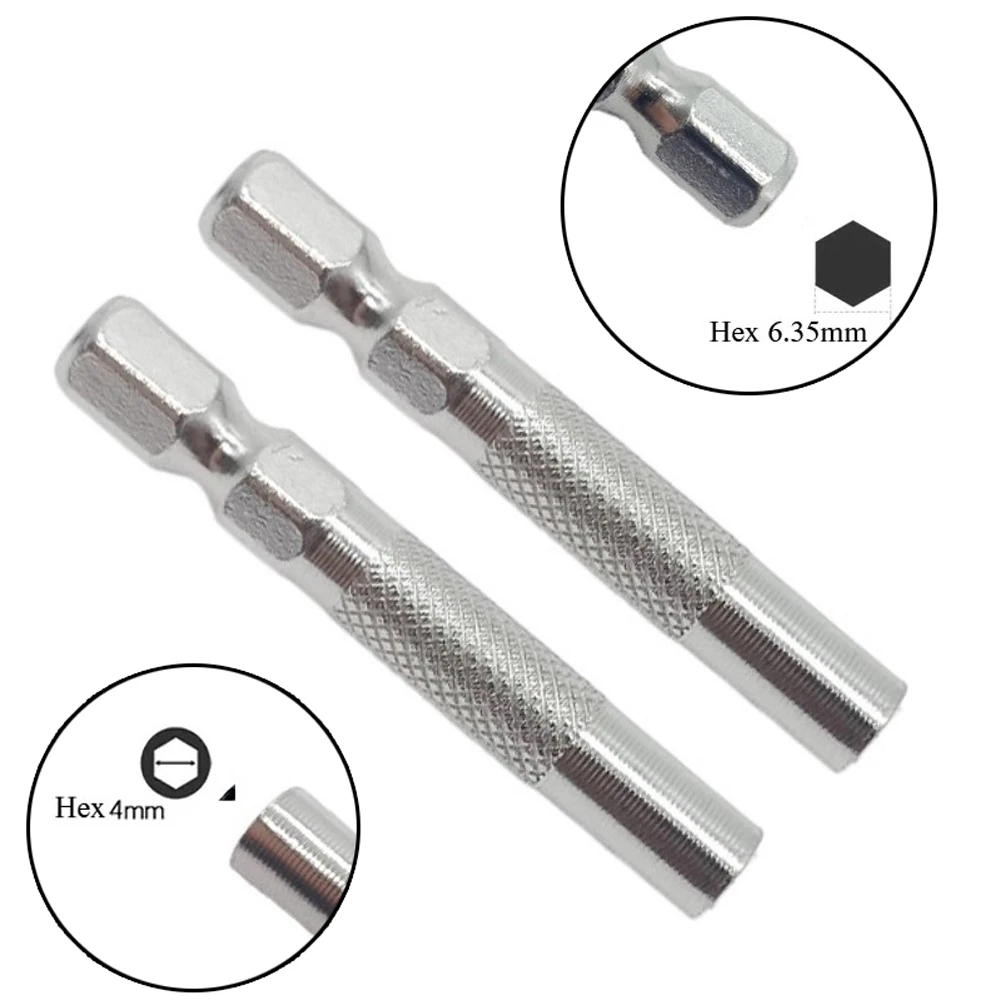 2pcs Hex Shank 1/4"6.35mm Insert Bit Adapter To 4mm Electric Screwdriver Socket Holder Magnetic Holder Tools Screwdriver Adapter
2pcs Hex Shank 1/4"6.35mm Insert Bit Adapter To 4mm Electric Screwdriver Socket Holder Magnetic Holder Tools Screwdriver Adapter