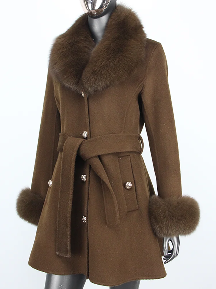 New Real Fur Coat Winter Jacket Women Natural Fox Fur Collar Cuffs Belt Cashmere Wool Woollen Ladies Outerwear Streetwear 29 Mallzona S116f58d610a74bc9a95821a8654cfd2bq New Real Fur Coat Winter Jacket Women Natural Fox Fur Collar Cuffs Belt Cashmere Wool Woollen Ladies Outerwear Streetwear Mallzona