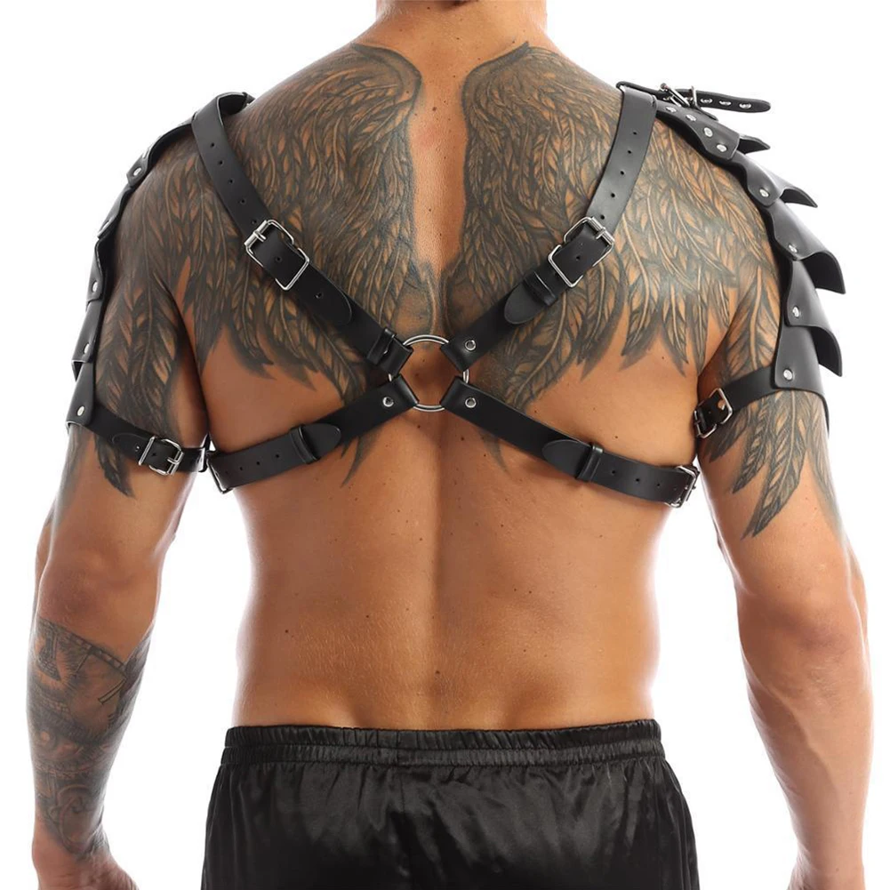 Mens Solid Strappy Body Harness Gothic Chest Harness PU Leather Erotic Lingerie Interest Buckles Strappy Clubwear Costume
Mens Solid Strappy Body Harness Gothic Chest Harness PU Leather Erotic Lingerie Interest Buckles Strappy Clubwear Costume