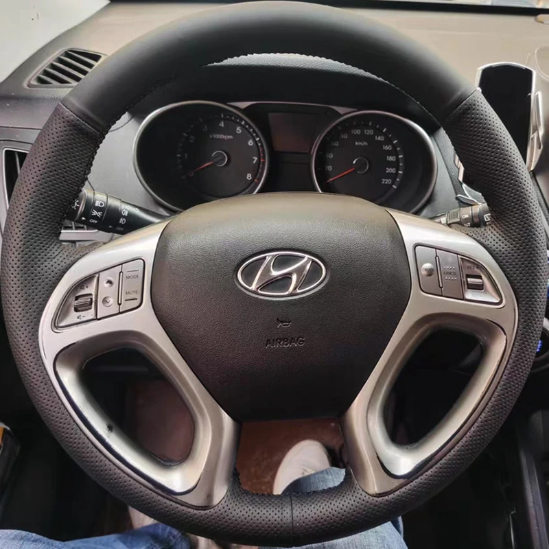 Оплетка на руль автомобиля из натуральной кожи под заказ, 100%, подходит для Hyundai ix35 Tucson 2011 2012-2015, аксессуары для интерьера автомобиля
Оплетка на руль автомобиля из натуральной кожи под заказ, 100%, подходит для Hyundai ix35 Tucson 2011 2012-2015, аксессуары для интерьера автомобиля