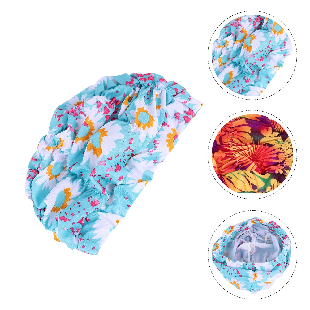 Swimming Head Accessory for Women Pleated Cloth Floral Printed Cap Adult Ear Cover Hat Scarf Nylon Bathing
Swimming Head Accessory for Women Pleated Cloth Floral Printed Cap Adult Ear Cover Hat Scarf Nylon Bathing