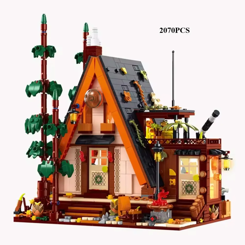Creative IDEAS 1800PCS Triangle Wooden House Building Blocks Toys Model Log cabin Assemble Bricks Toy For Kid Desktop Gift Creative IDEAS 1800PCS Triangle Wooden House Building Blocks Toys Model Log cabin Assemble Bricks Toy For Kid Desktop Gift