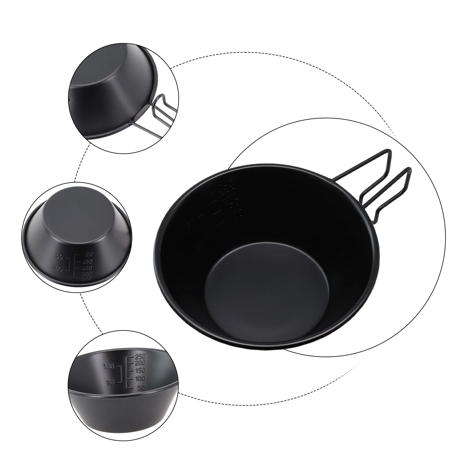 Multipurpose Stainless Steel Cup – Non Stick Coating Ergonomic Handle and Multi Scale Measurements for Camping and Hiking
Multipurpose Stainless Steel Cup – Non Stick Coating Ergonomic Handle and Multi Scale Measurements for Camping and Hiking