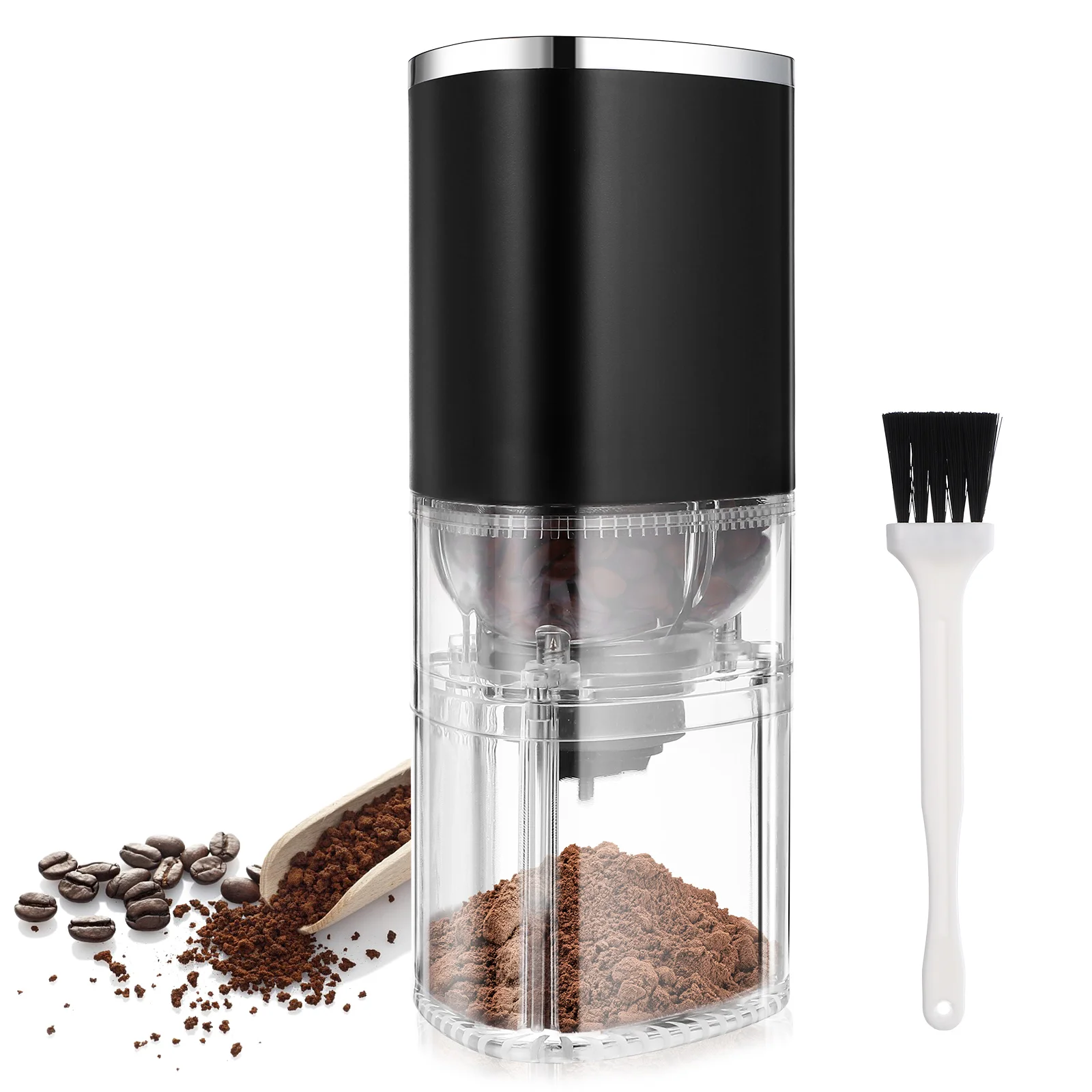 Grinder Coffee Machine Portable Espresso Maker Conical Burr Grinders for Beans Black Pepper 
Grinder Coffee Machine Portable Espresso Maker Conical Burr Grinders for Beans Black Pepper
