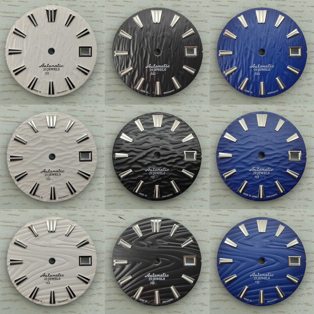 S Logo Dial NH35 Movement with Ice Blue Luminous Face Nh36 Dial Watch Maker Tools Cadran Nh35 S Logo Watch Skx007/SUB Dial
S Logo Dial NH35 Movement with Ice Blue Luminous Face Nh36 Dial Watch Maker Tools Cadran Nh35 S Logo Watch Skx007/SUB Dial